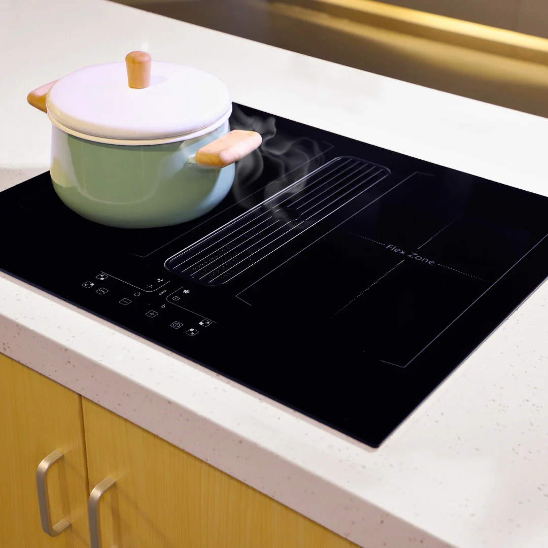 NEW! Bruz 60cm Dual Flex Zone Induction Cooktop with Integrated Ventilation System RF6012FLEX - Image 4