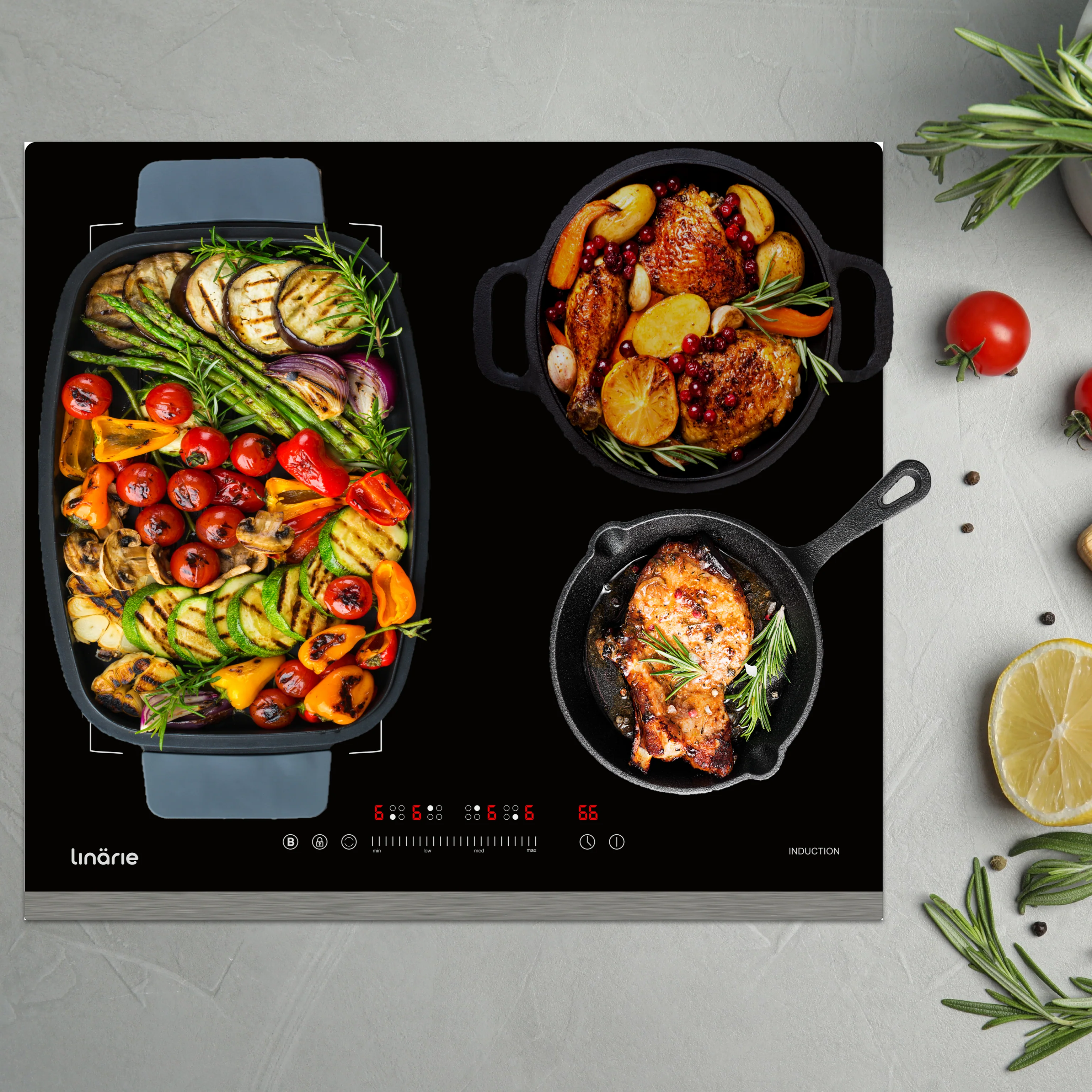 Cannes 60cm 4 Zone Induction Cooktop with Flex Zone LS60I1F2Z - Image 3