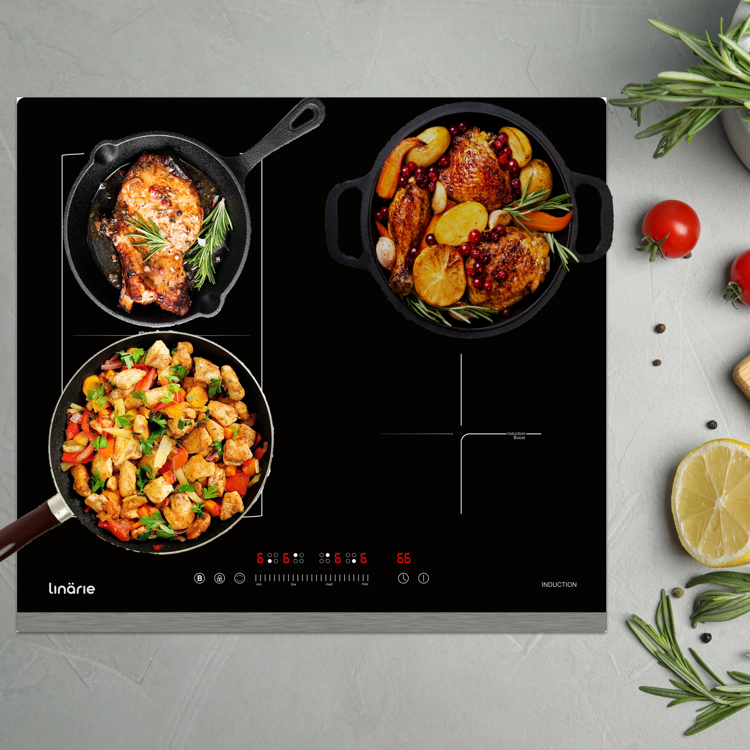 Cannes 60cm 4 Zone Induction Cooktop with Flex Zone LS60I1F2Z - Image 5