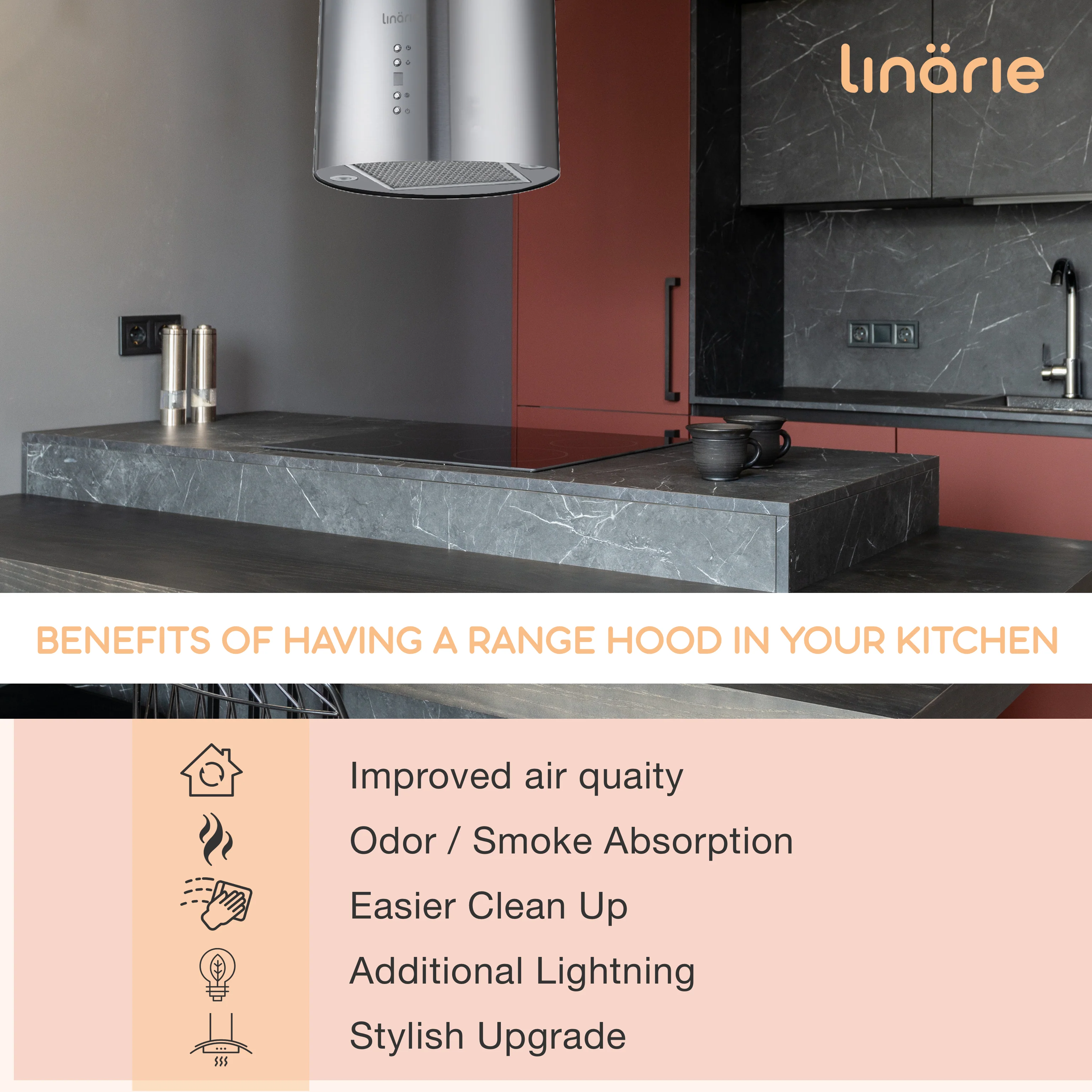 Corsica 35cm Island Rangehood RAHID35X - Image 11