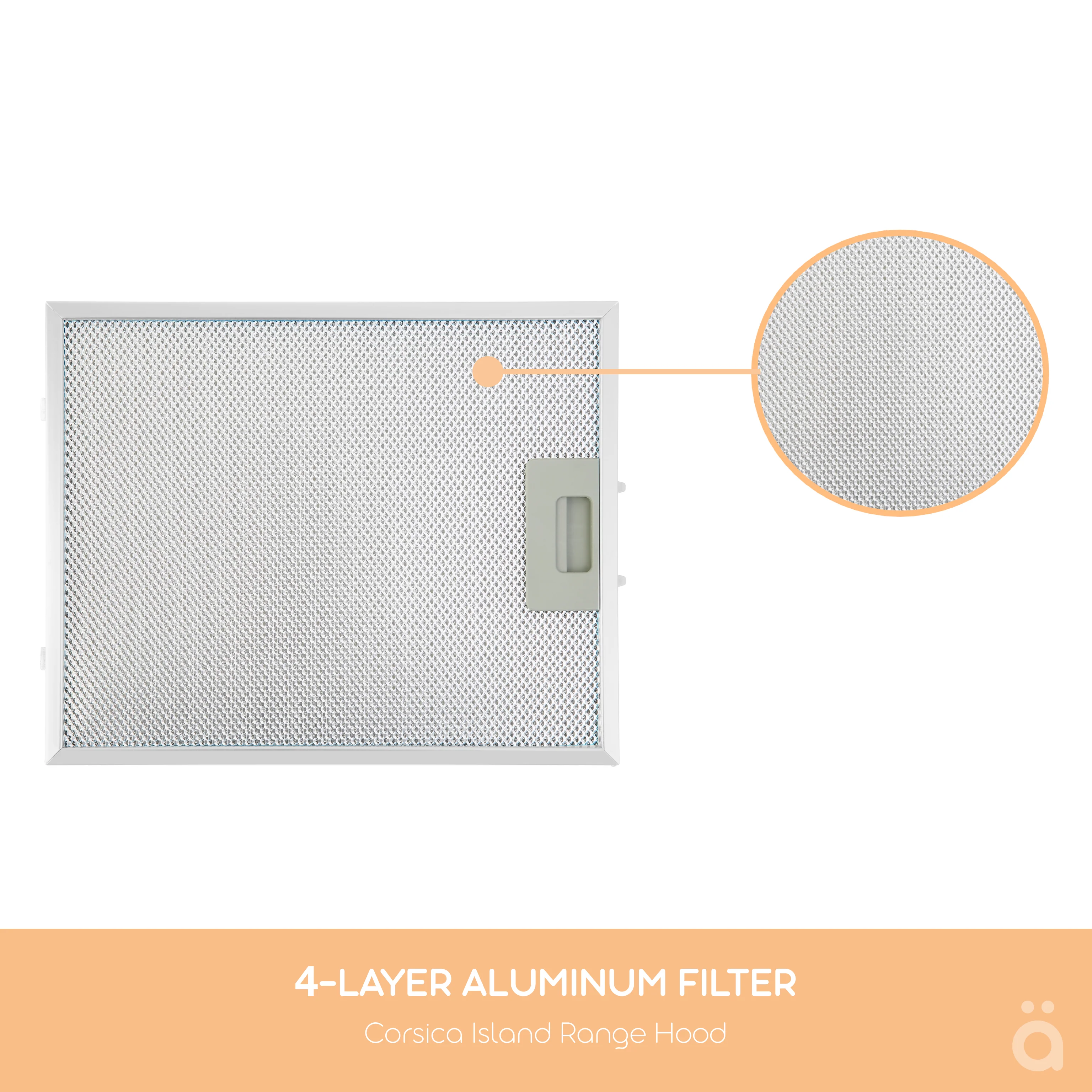 Corsica 35cm Island Rangehood RAHID35X - Image 6