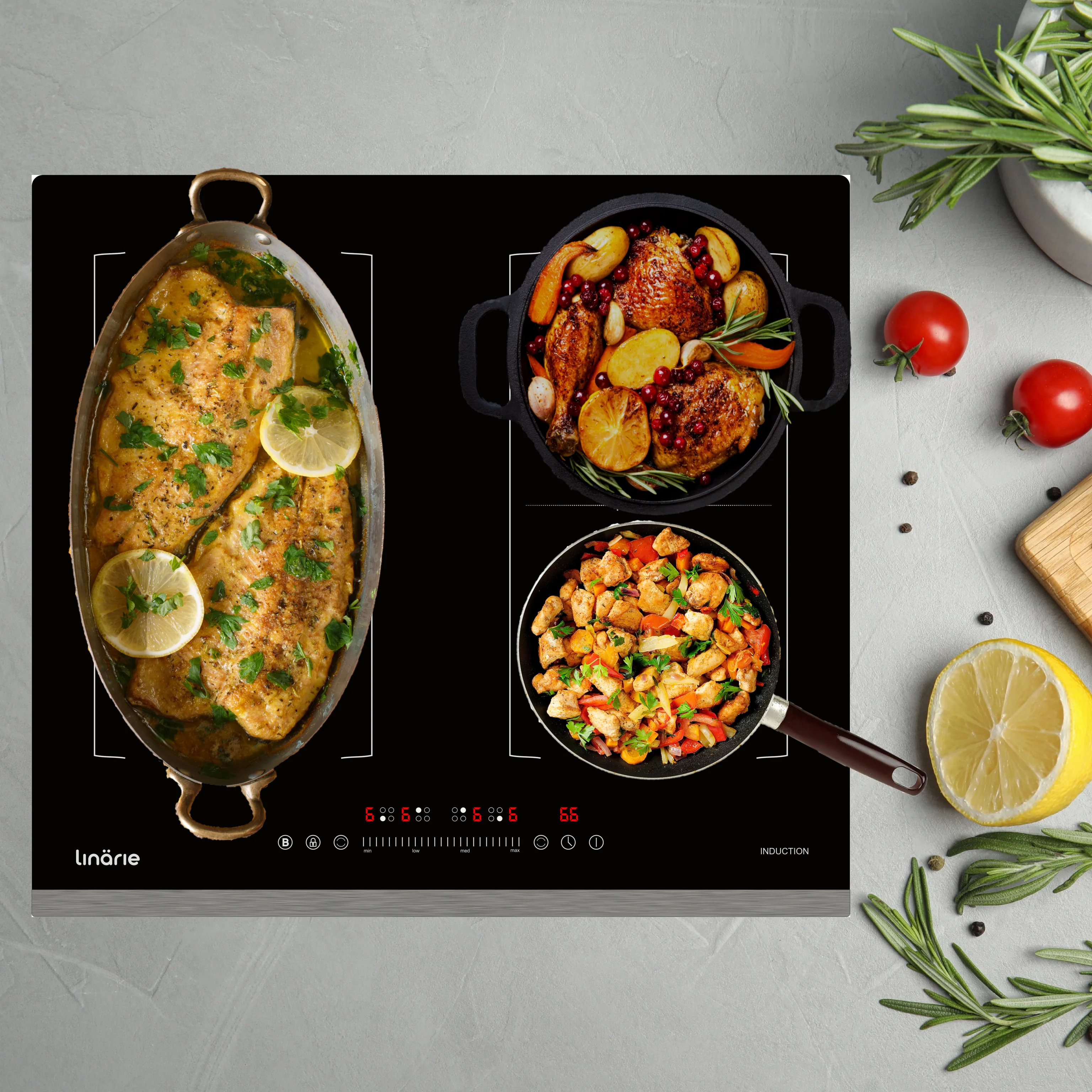 Dijon 60cm 4 Zone Induction Cooktop with Dual Flex Zone LS60I2F - Image 7