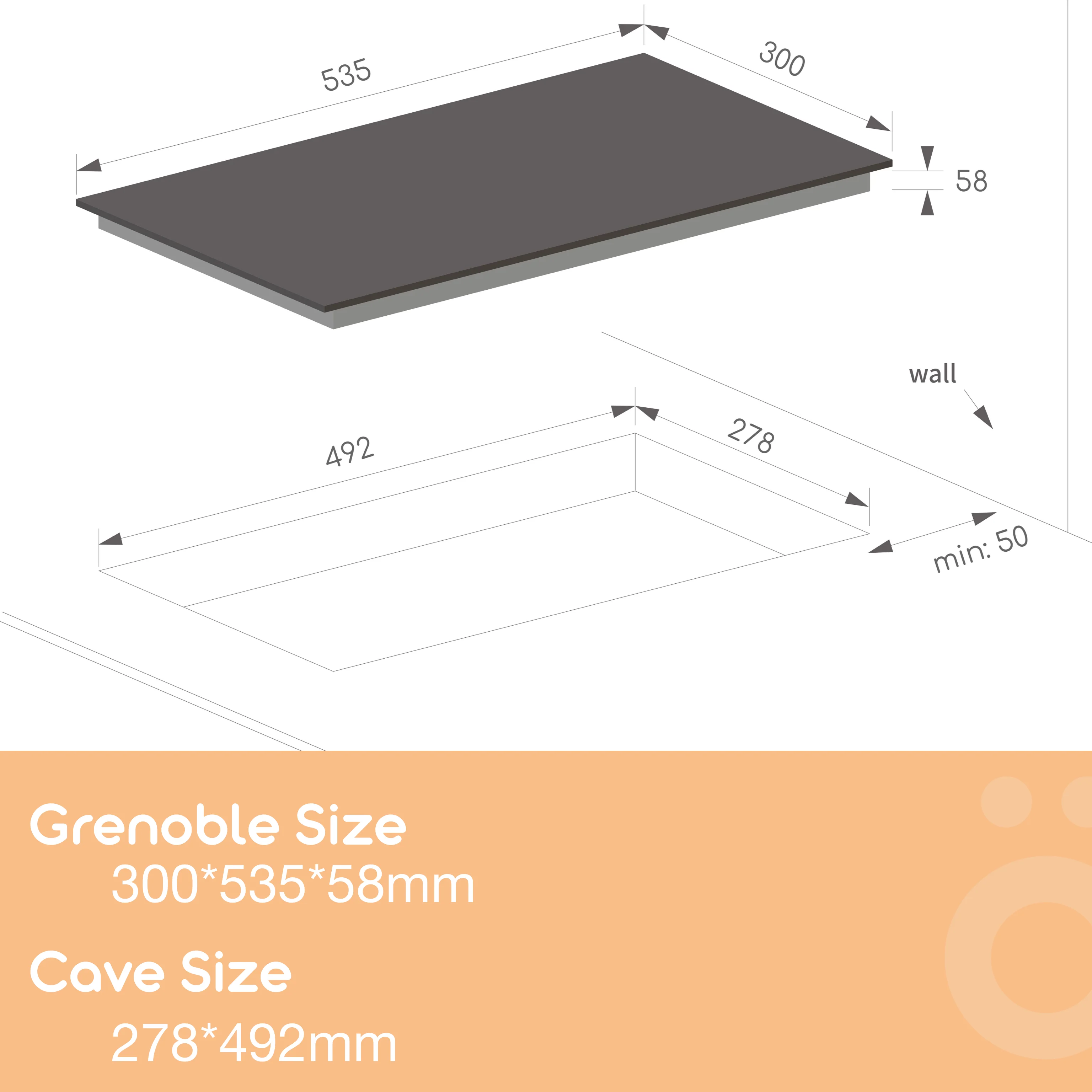 Grenoble 30cm Domino Induction Cooktop with Flex Zone LS30I1F - Image 8