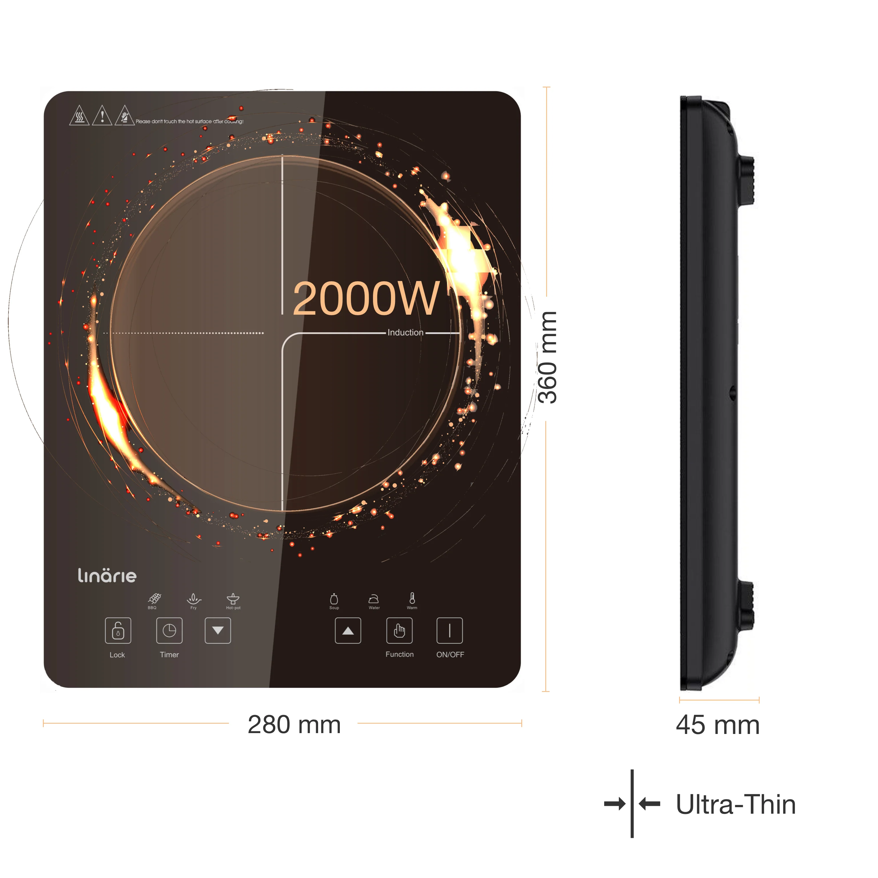 Lille Ultra Thin Portable Induction Cooktop LS30I1Z - Image 4