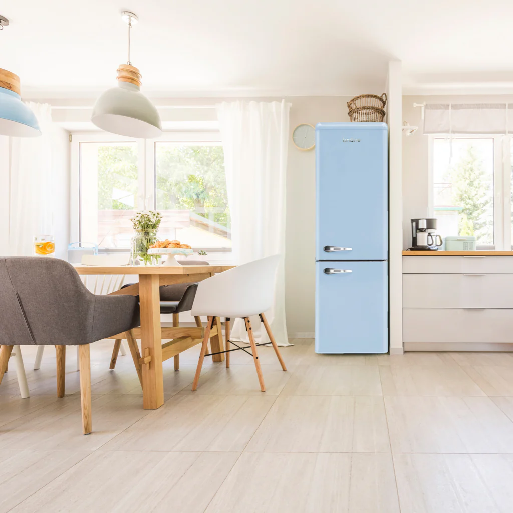 Annecy 242L Retro Bottom Mount Fridge Blue LKCO250BLUE - Image 11