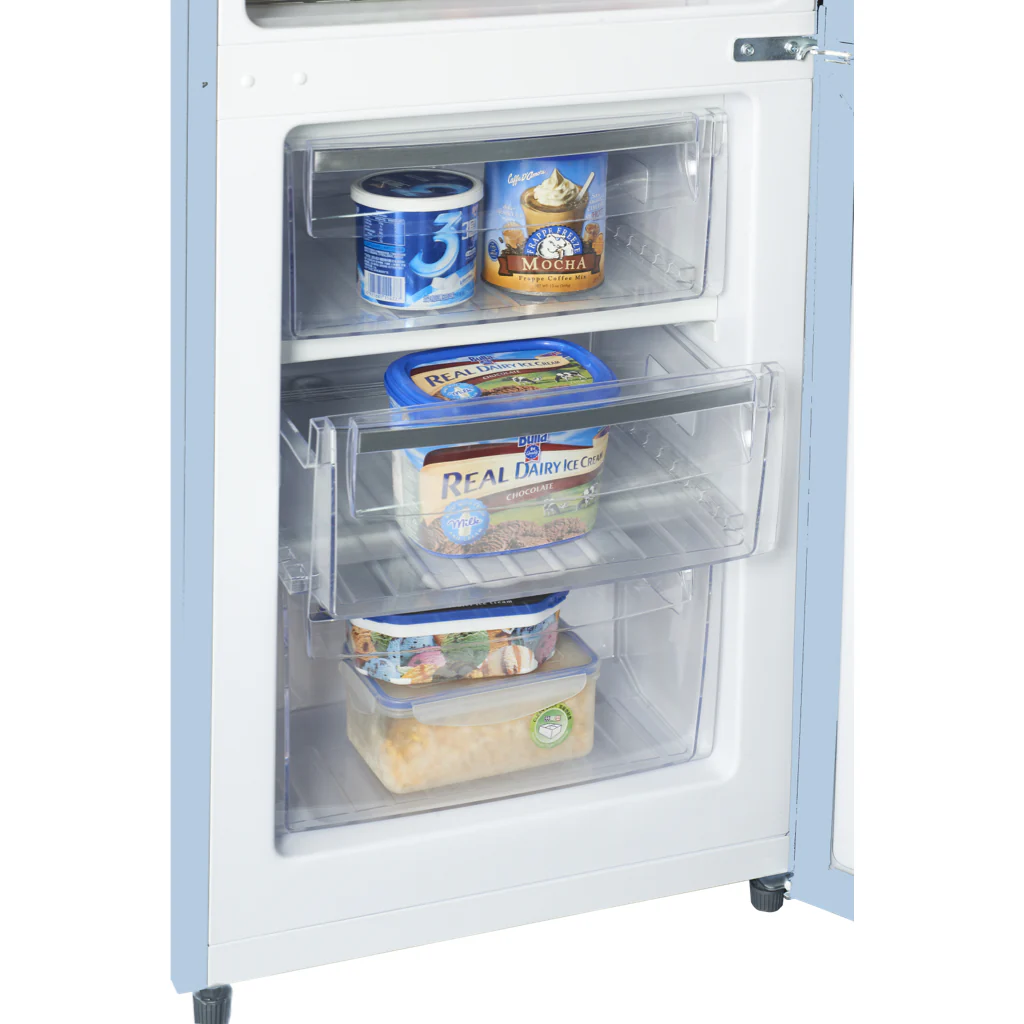Annecy 242L Retro Bottom Mount Fridge Blue LKCO250BLUE - Image 4