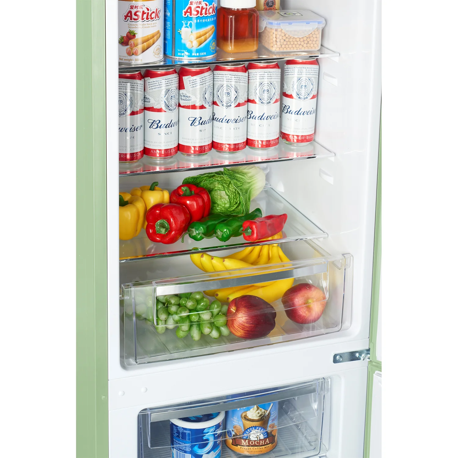 Annecy 242L Retro Bottom Mount Fridge Green LKCO250GREEN - Image 3