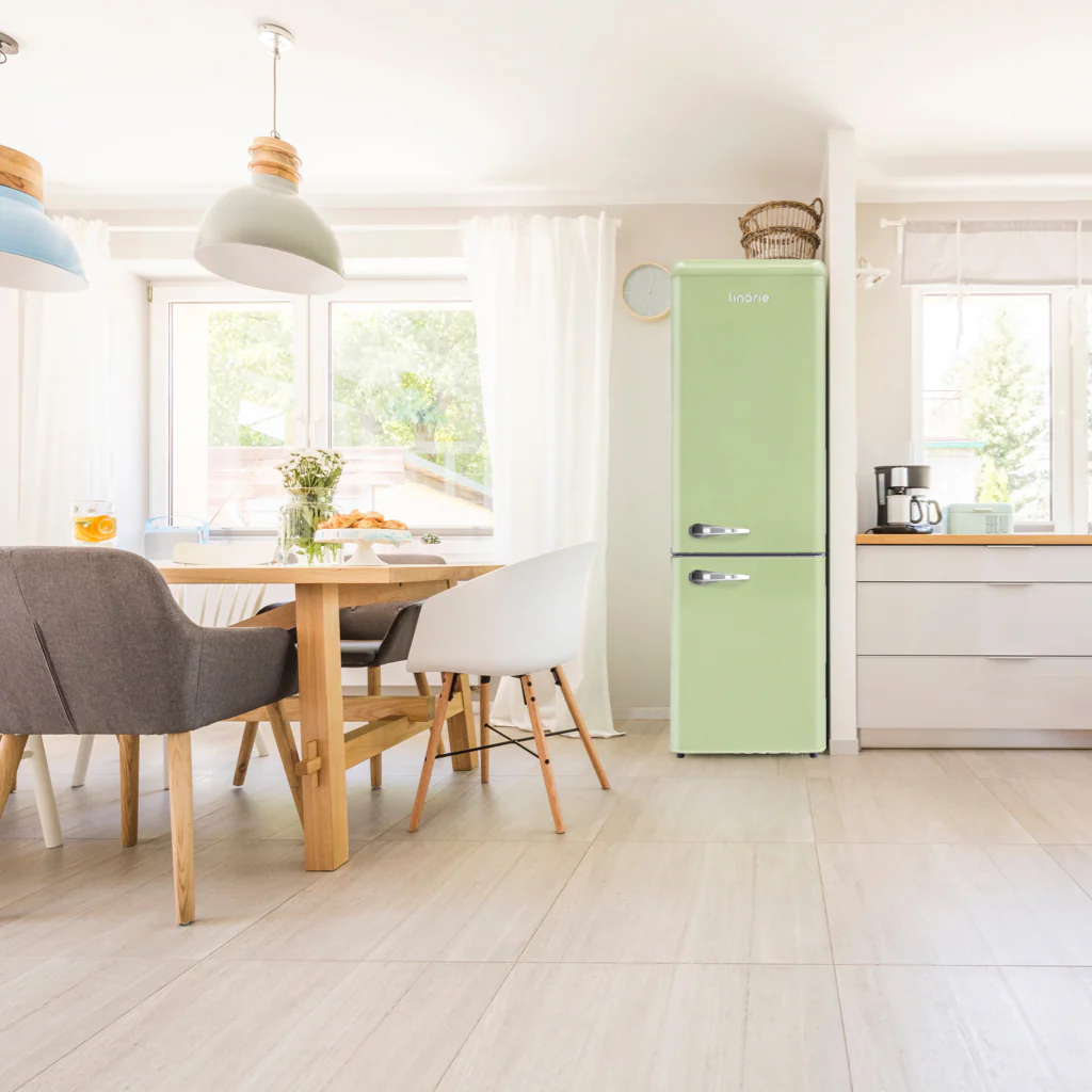 Annecy 242L Retro Bottom Mount Fridge Green LKCO250GREEN - Image 7