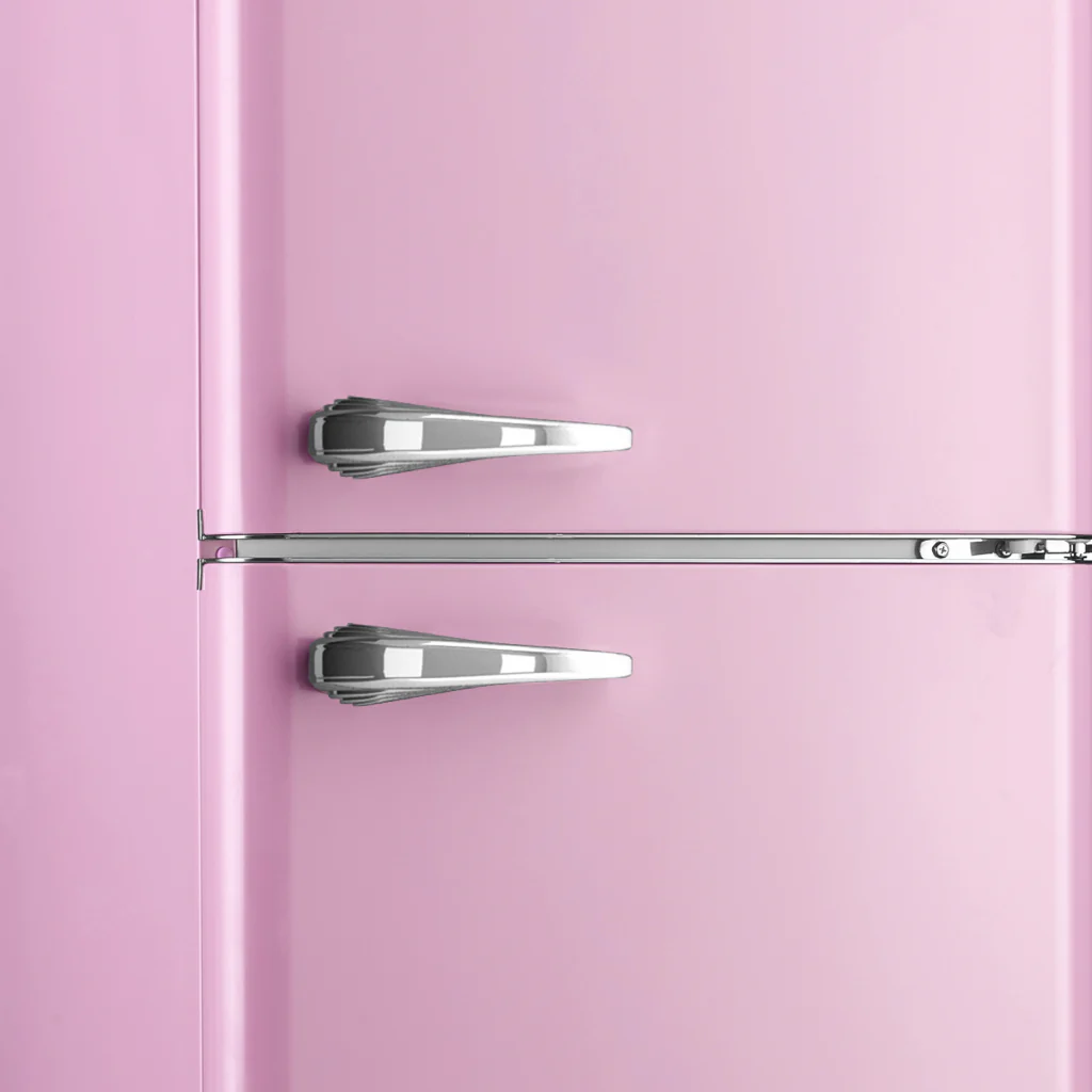 Annecy 242L Retro Bottom Mount Fridge Pink LKCO250PINK - Image 5