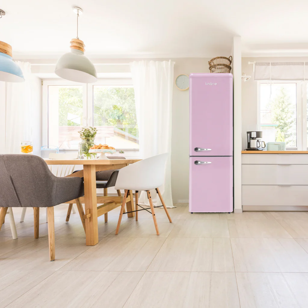 Annecy 242L Retro Bottom Mount Fridge Pink LKCO250PINK - Image 7