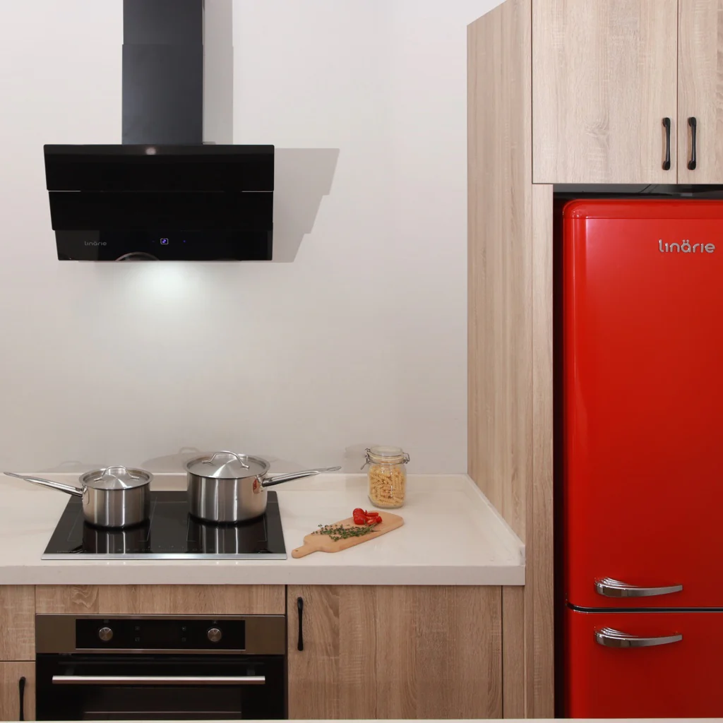 Gruissan 60cm Angled Canopy Wall-Mounted Rangehood with Gesture Control RAHSL60B3 - Image 3