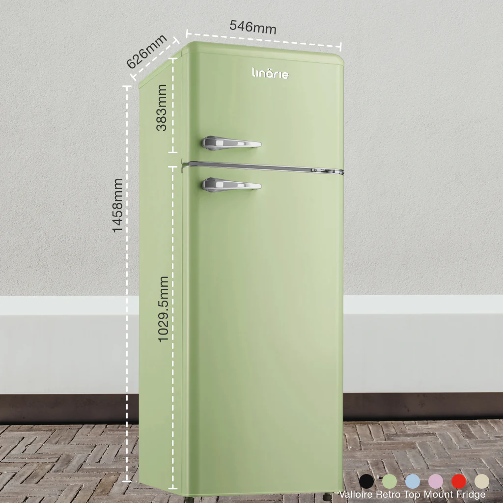 Valloire 209L Green Retro Top Mount Fridge LK200DDGREEN [PRE ORDER] - Image 16