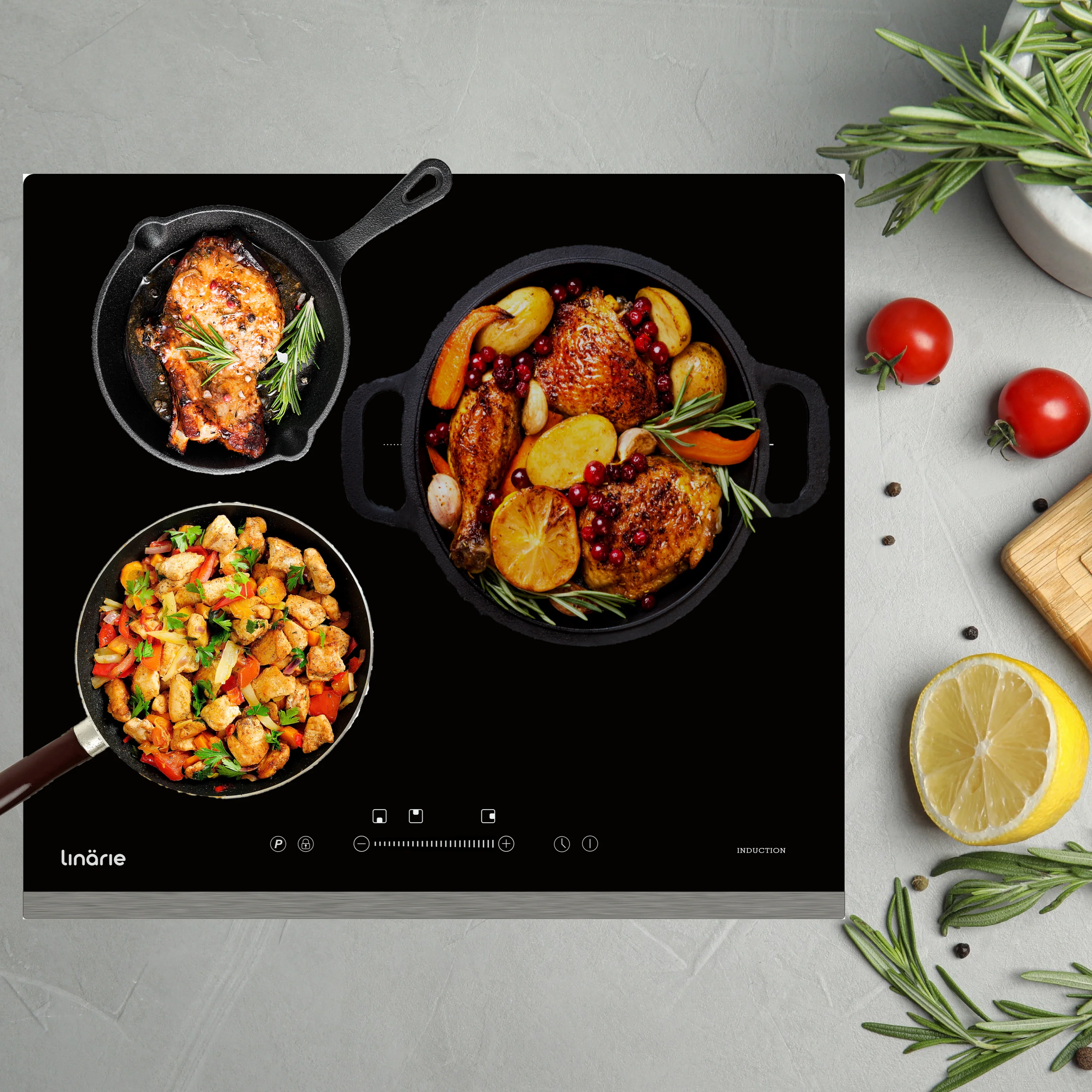Rennes 60cm 3 Zone Induction Cooktop LS60I3Z - Image 3