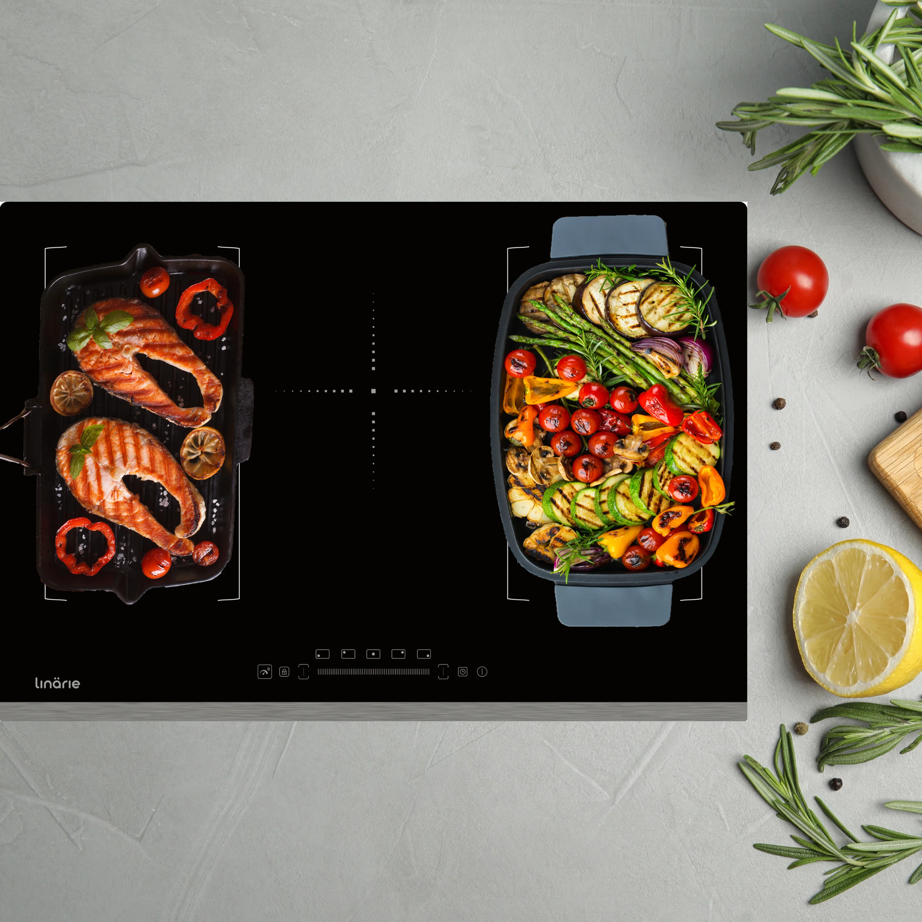 Toulouse 80cm 5 Zone Induction Cooktop with Dual Flex Zone LS80I2F1Z - Image 8